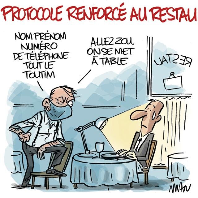 Dessin de presse : Protocole presse : Protocole