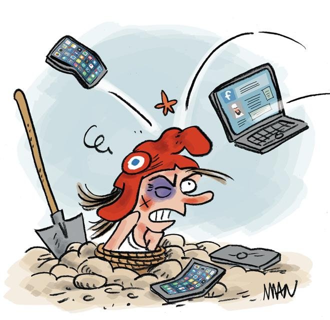 Dessin de presse : Réseaux sociaux presse : Réseaux sociaux