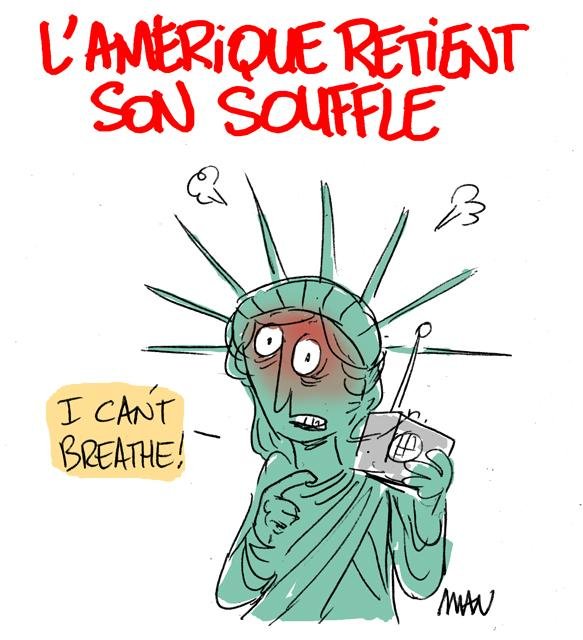 Dessin de presse : I can't breathe presse : I can't breathe
