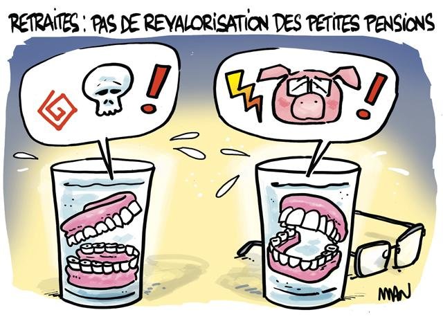 Dessin de presse : Dentiers presse : Dentiers