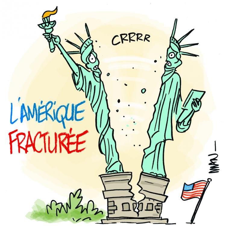 Dessin de presse : Fracturée presse : Fracturée