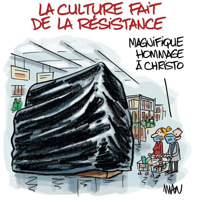 Dessin de presse : Culture Covid presse : Culture Covid