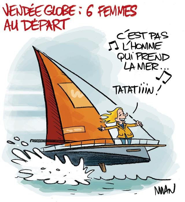 Dessin de presse : Vendée Globe presse : Vendée Globe