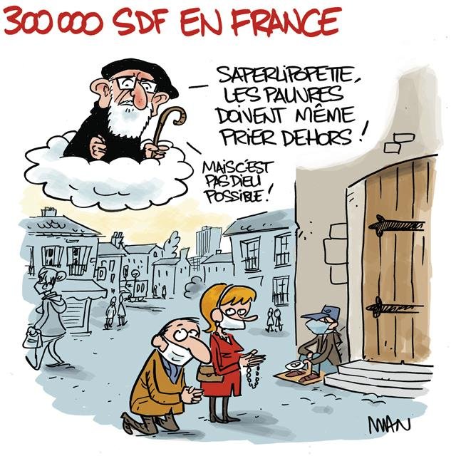 Dessin de presse : Prières de rue presse : Prières de rue