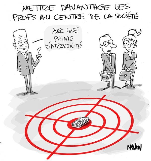 Dessin de presse : Profs presse : Profs