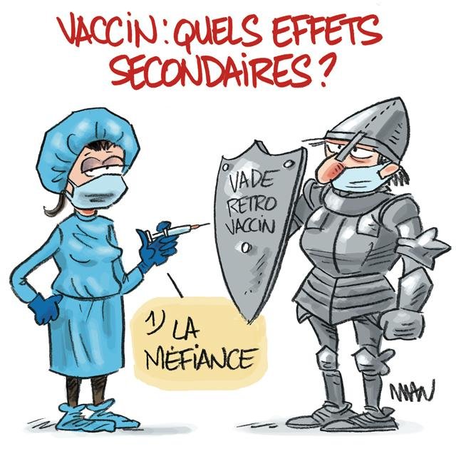 Dessin de presse : Vaccin/Méfiance presse : Vaccin/Méfiance