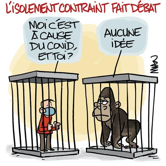 Dessin de presse : Isolement presse : Isolement