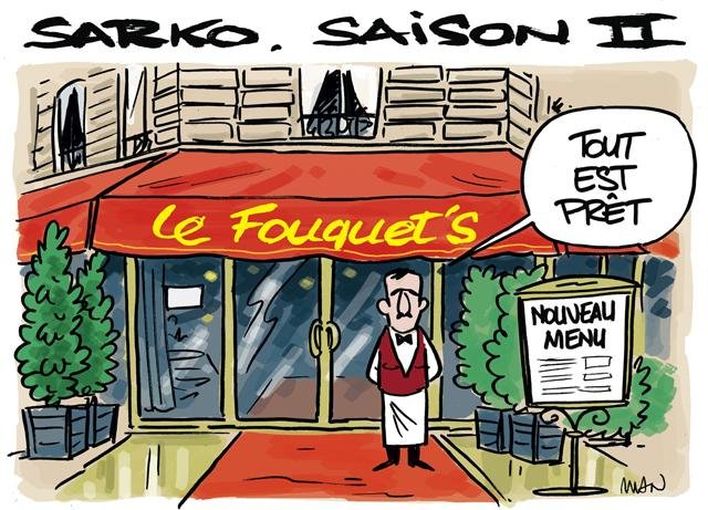 Dessin de presse : Sarkommence presse : Sarkommence