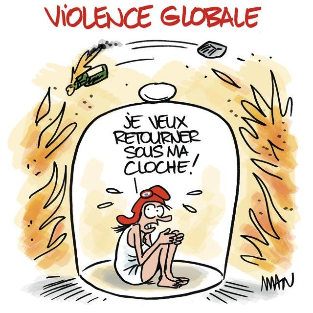 Dessin de presse : Violence globale presse : Violence globale