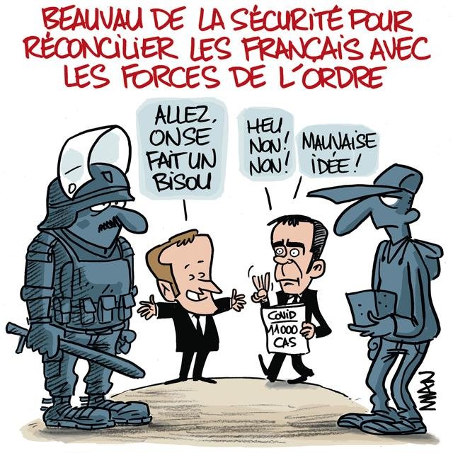 Dessin de presse : Beauvau sécurité presse : Beauvau sécurité