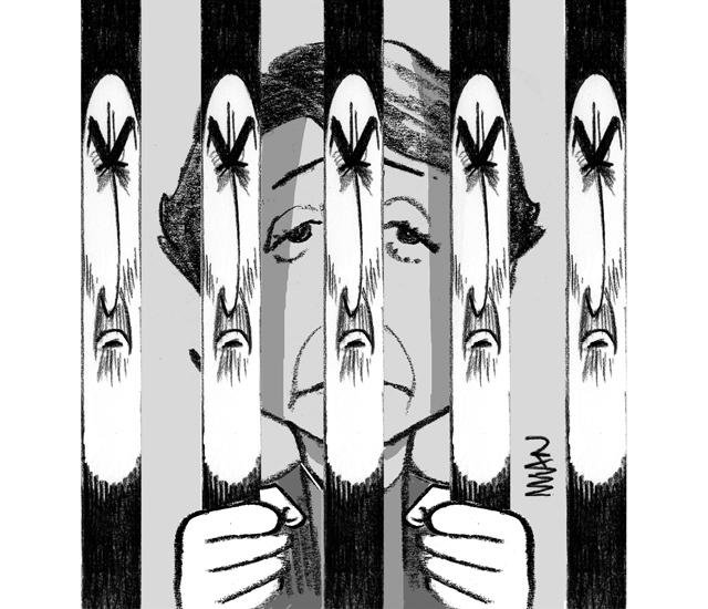 Dessin de presse : Nasrin Sotoudeh en prison presse : Nasrin Sotoudeh en prison