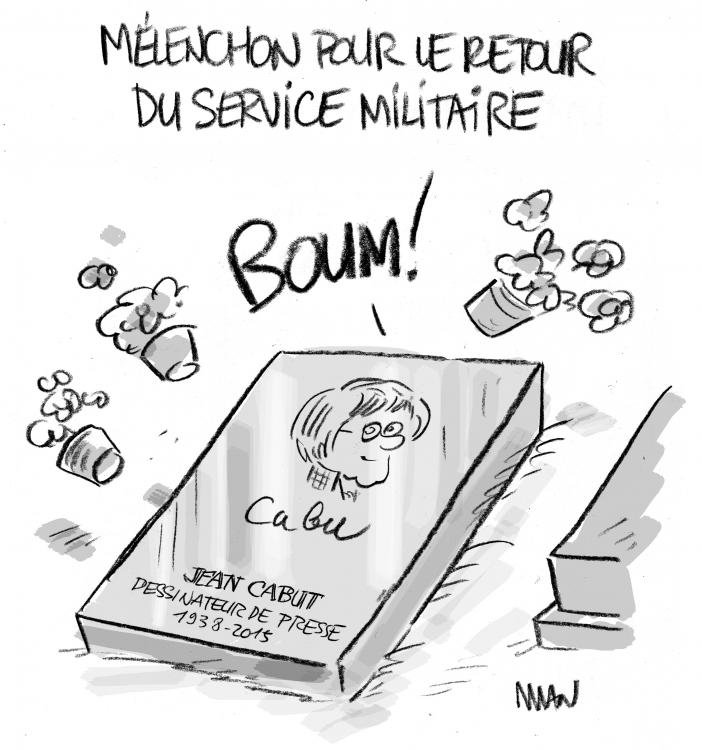 Dessin de presse : Service militaire presse : Service militaire