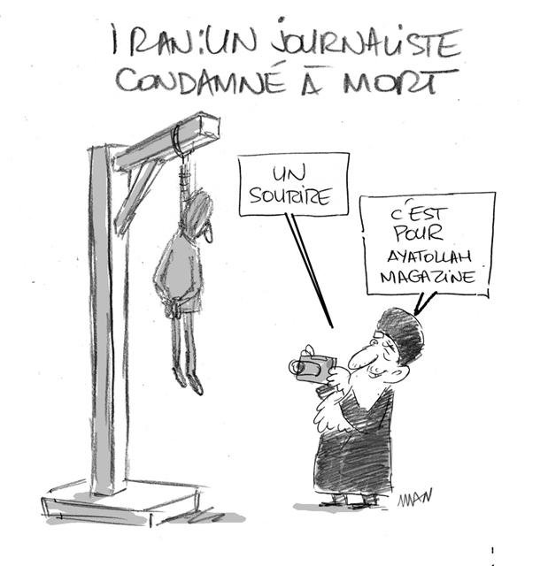 Dessin de presse : Iran-Pendaison presse : Iran-Pendaison