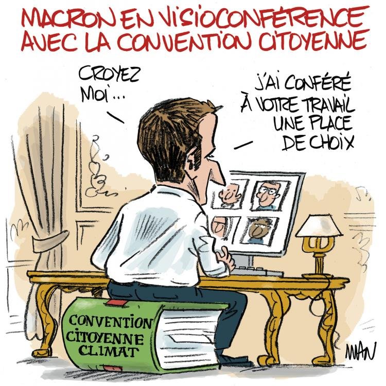 Dessin de presse : Convention Climat presse : Convention Climat
