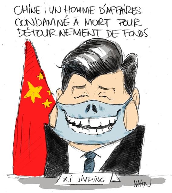 Dessin de presse : Xi dézingue presse : Xi dézingue
