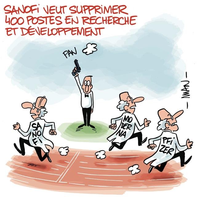 Dessin de presse : Sanofi presse : Sanofi