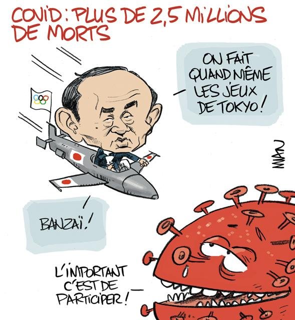 Dessin de presse : J.O. Tokyo presse : J.O. Tokyo