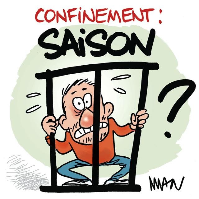 Dessin de presse : Confinement III presse : Confinement III