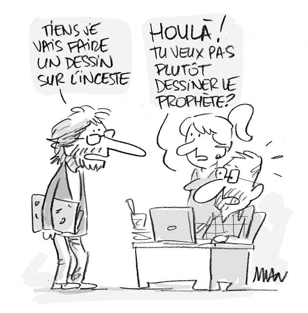 Dessin de presse : Inceste presse : Inceste