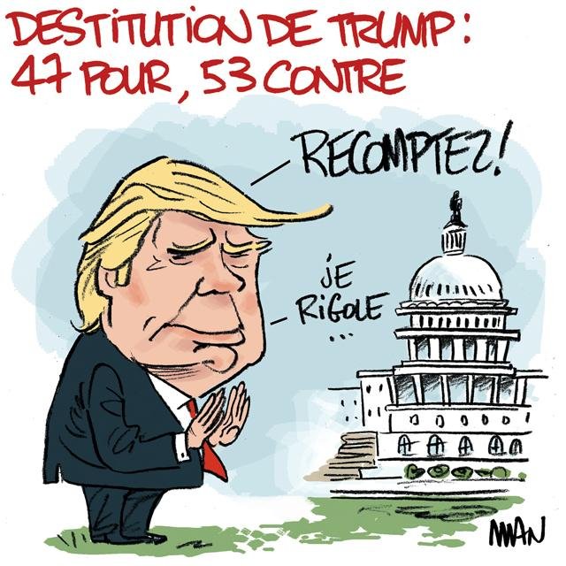 Dessin de presse : Destitution presse : Destitution