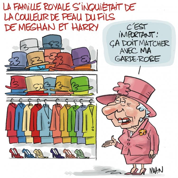 Dessin de presse : Harry&Meghan presse : Harry&Meghan