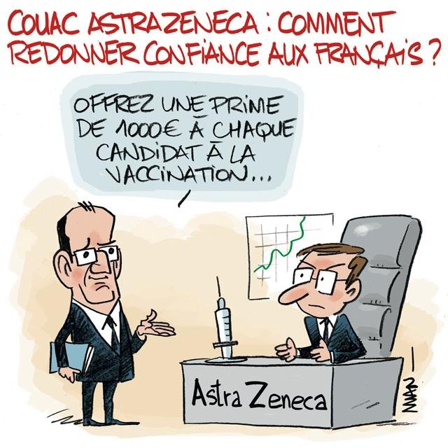 Dessin de presse : AstraZeneka presse : AstraZeneka