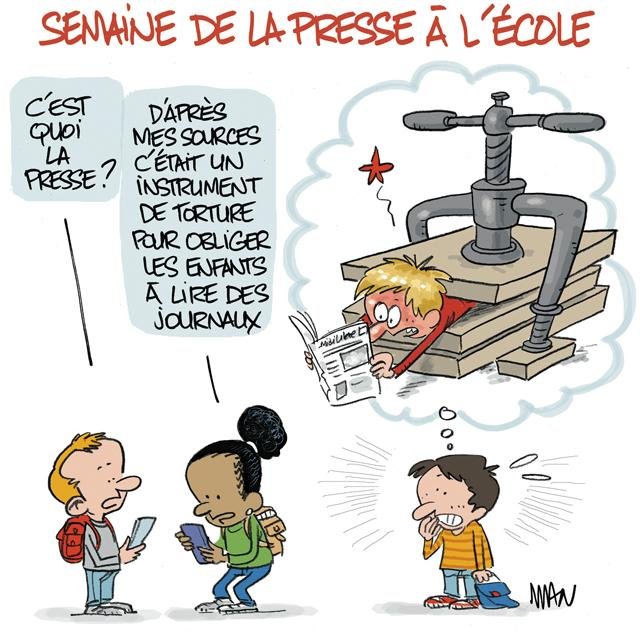 Dessin de presse : Semaine de la presse presse : Semaine de la presse