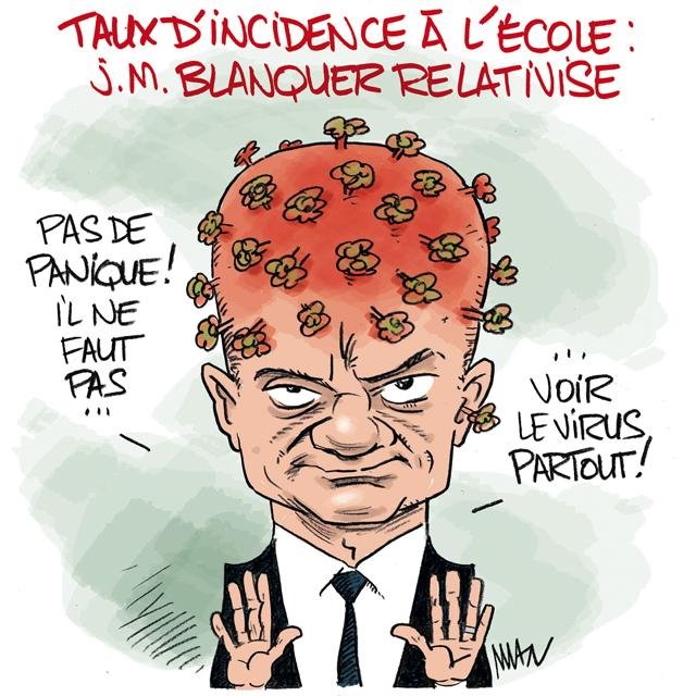 Dessin de presse : Covid-Ecoles presse : Covid-Ecoles