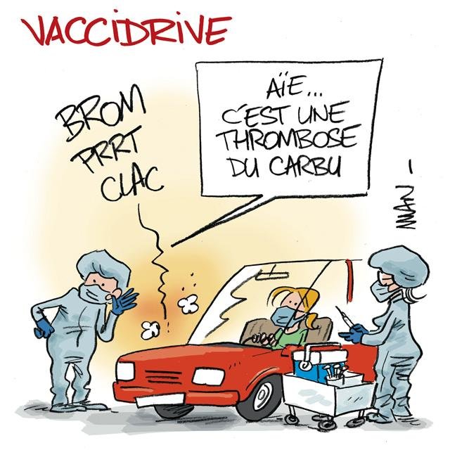 Dessin de presse : Vaccidrive presse : Vaccidrive