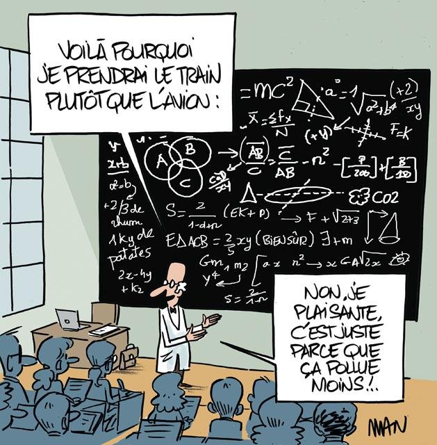 Dessin de presse : Chercheur & avions presse : Chercheur & avions