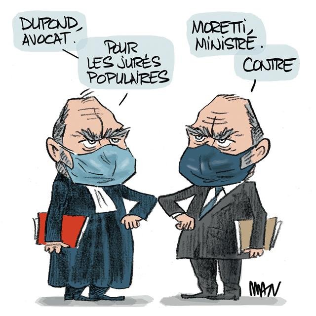 Dessin de presse : Jurés populaires presse : Jurés populaires
