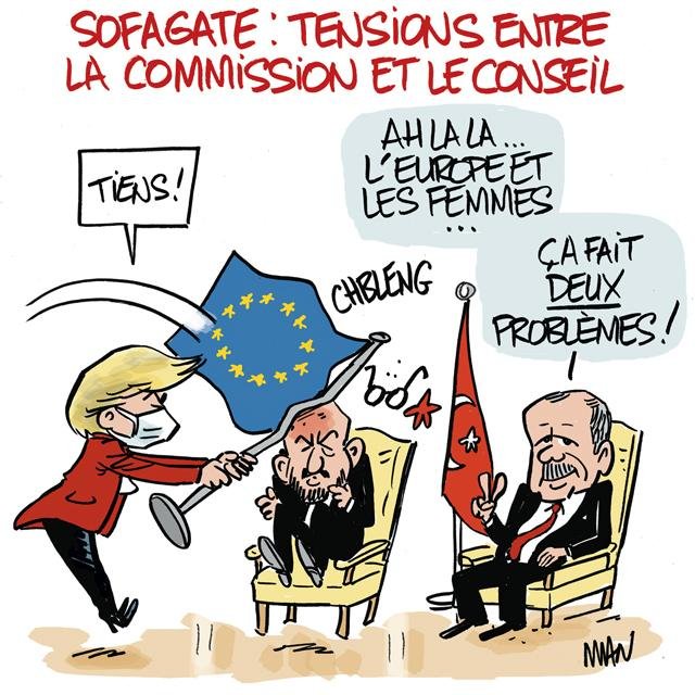 Dessin de presse : Sofagate presse : Sofagate