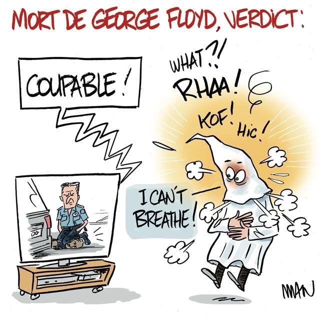 Dessin de presse : Affaire G. Floyd presse : Affaire G. Floyd