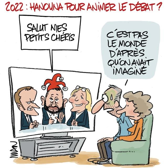 Dessin de presse : Hanouna 2022 presse : Hanouna 2022