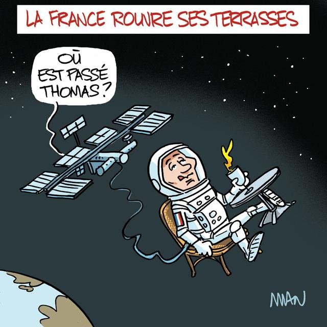Dessin de presse : Terrasses presse : Terrasses