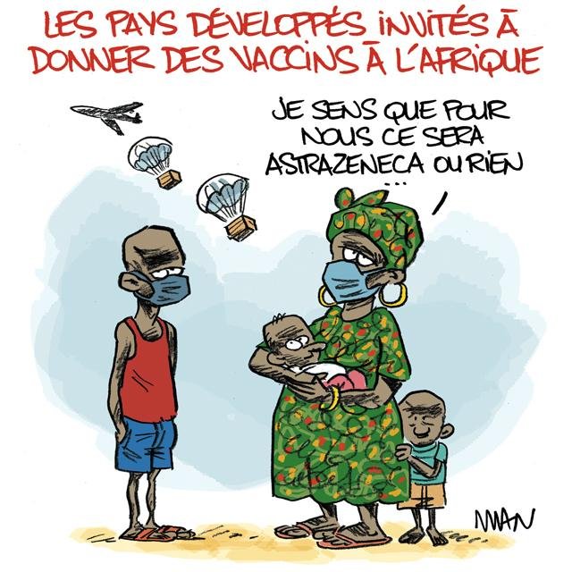 Dessin de presse : Afrique & vaccins presse : Afrique & vaccins