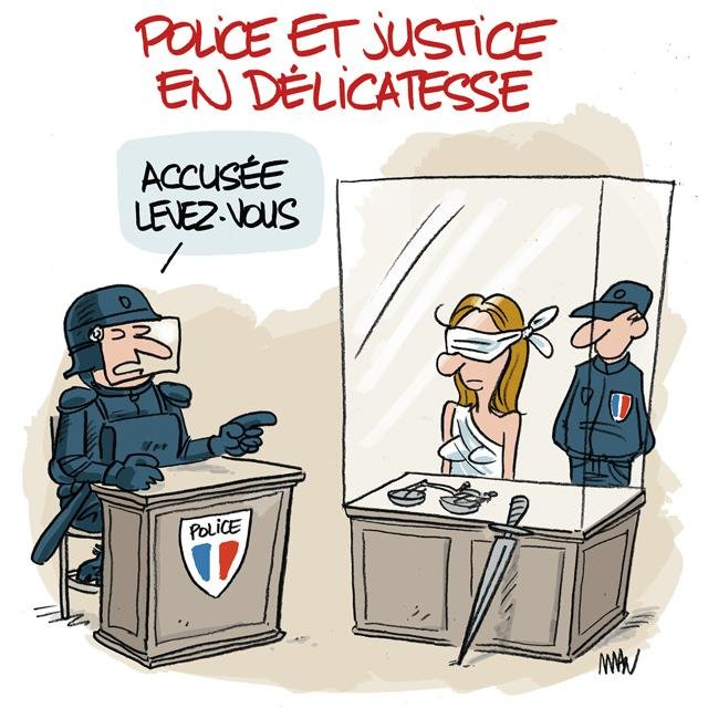 Dessin de presse : Police-Justice presse : Police-Justice