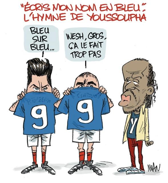Dessin de presse : Hymne Youssoupha presse : Hymne Youssoupha