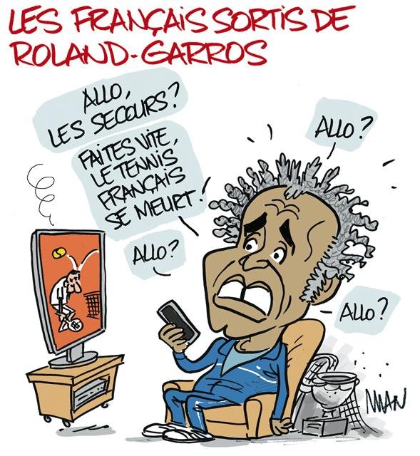 Dessin de presse : RolandGarros 21 presse : RolandGarros 21