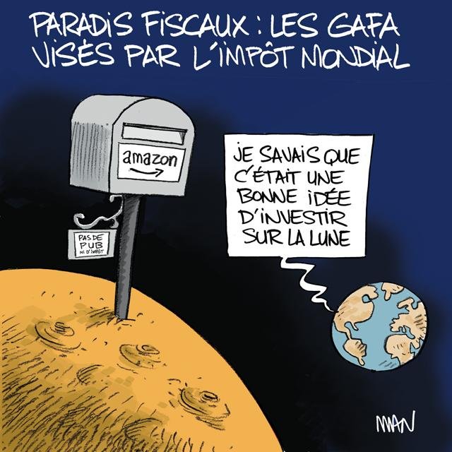 Dessin de presse : Impôt mondial presse : Impôt mondial