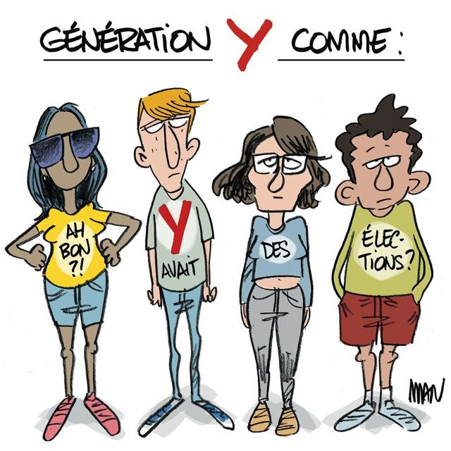 Dessin de presse : Jeunes abstentionnistes presse : Jeunes abstentionnistes