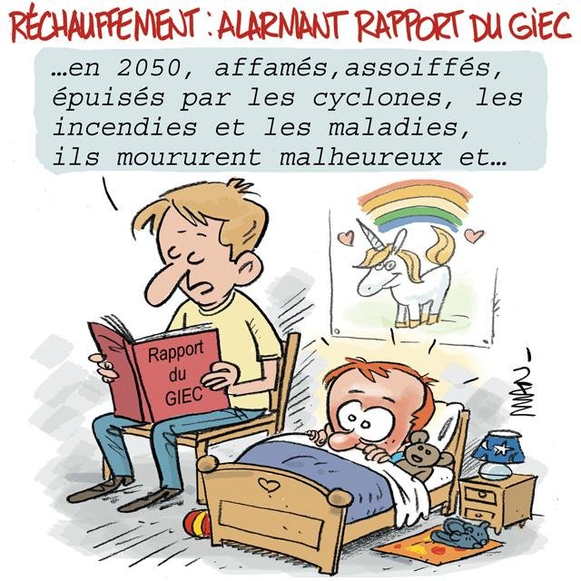 Dessin de presse : GIEC:2050 presse : GIEC:2050