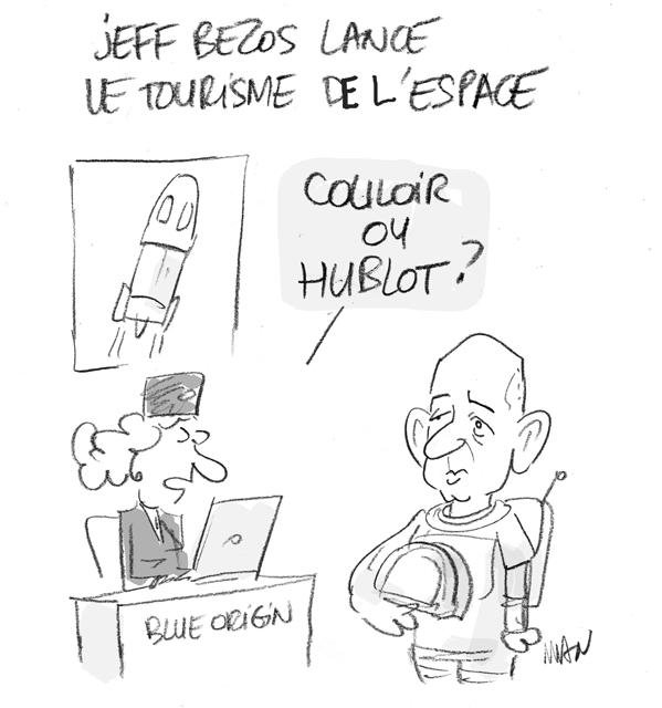Dessin de presse : Blue Origin presse : Blue Origin