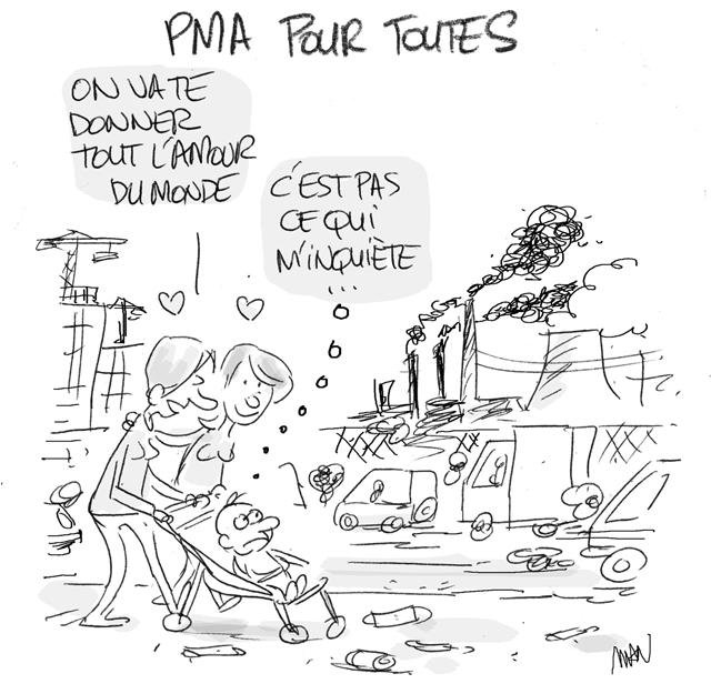 Dessin de presse : PMA presse : PMA