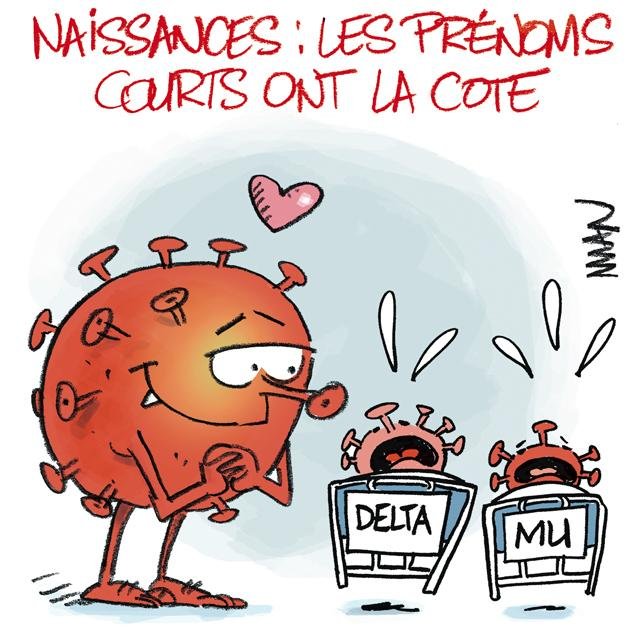 Dessin de presse : Prénoms presse : Prénoms