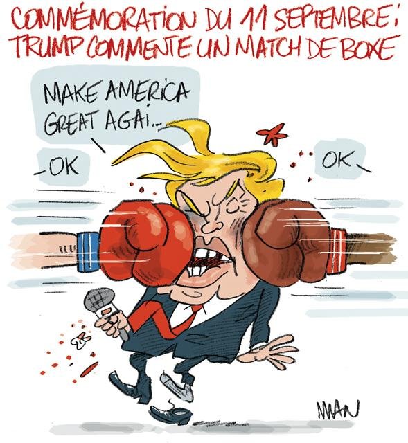 Dessin de presse : Trump-11 septembre presse : Trump-11 septembre