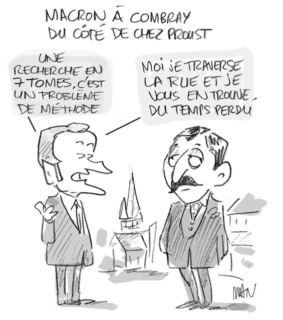 Dessin de presse : Combray presse : Combray