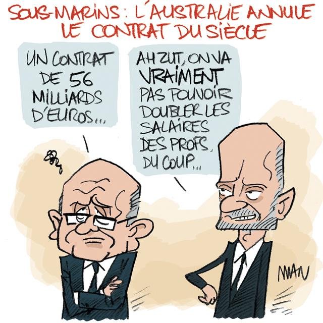 Dessin de presse : Sous-marins presse : Sous-marins