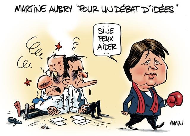 Dessin de presse : Tartine Aubry presse : Tartine Aubry