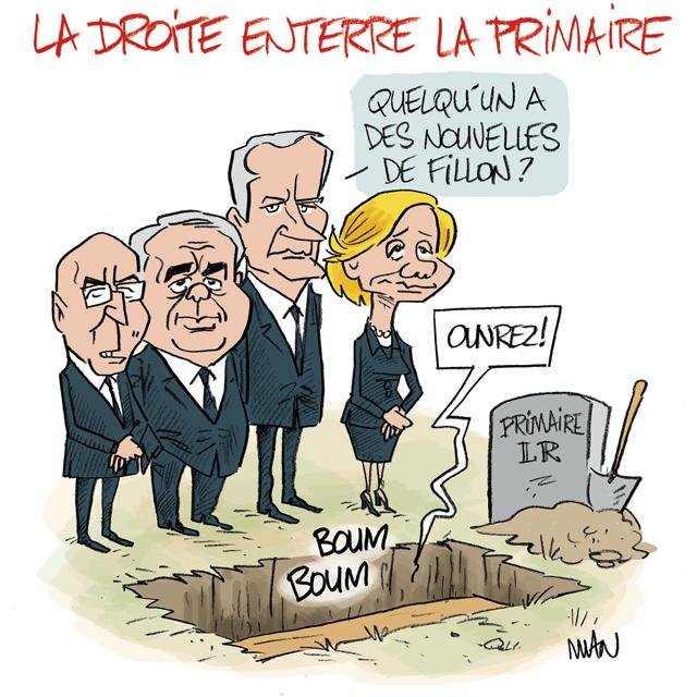 Dessin de presse : Primaire à droite presse : Primaire à droite